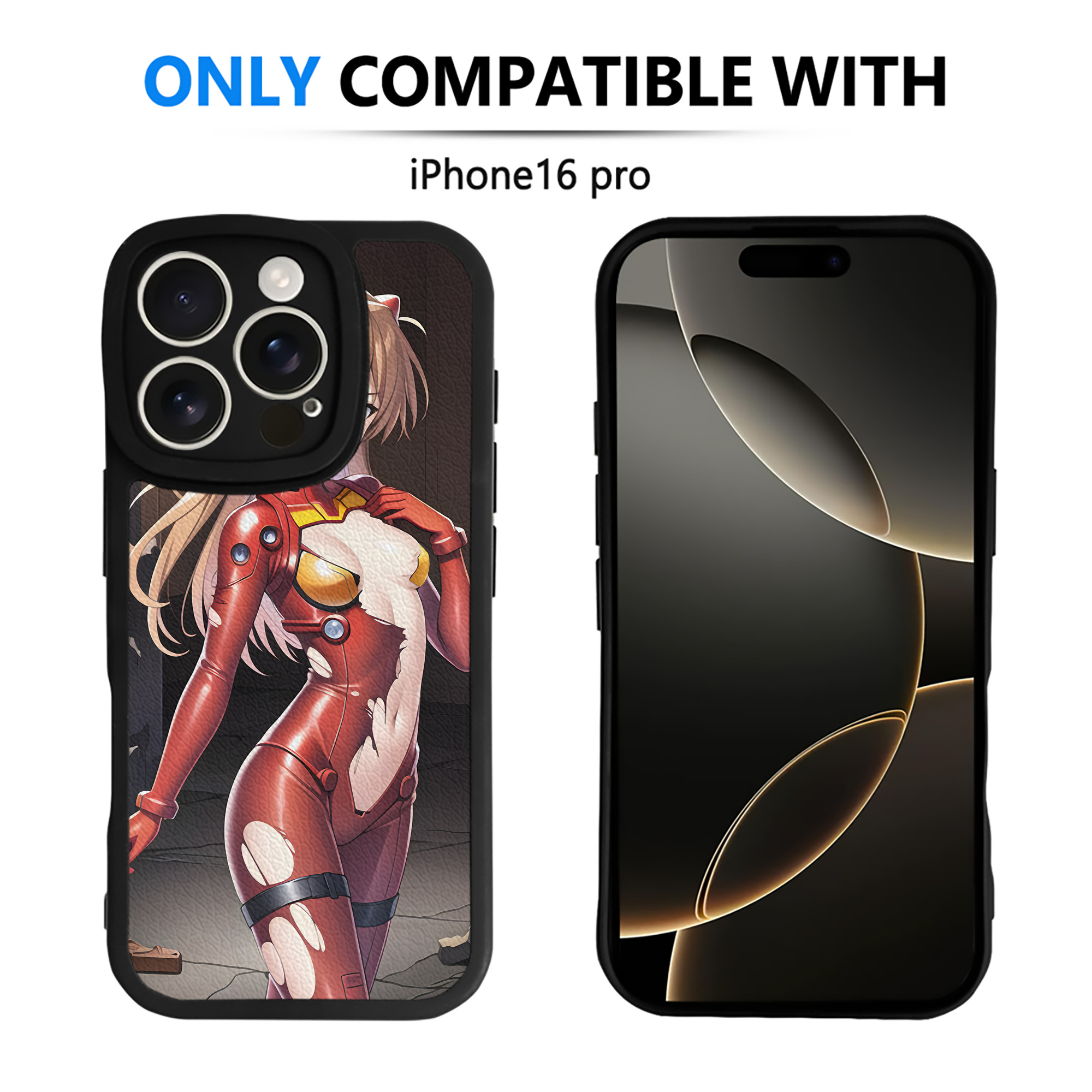 （画像用） EVA 新世紀エヴァンゲリオン 【iPhone 16シリーズ対応】シリコンスマホケース（レザー調） 材質：シリコン